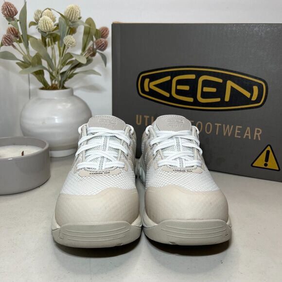 Keen Utility Dillon Carbon Toe Sneakers Work and Safety Silver Birch Women's 6 W - Picture 3 of 11